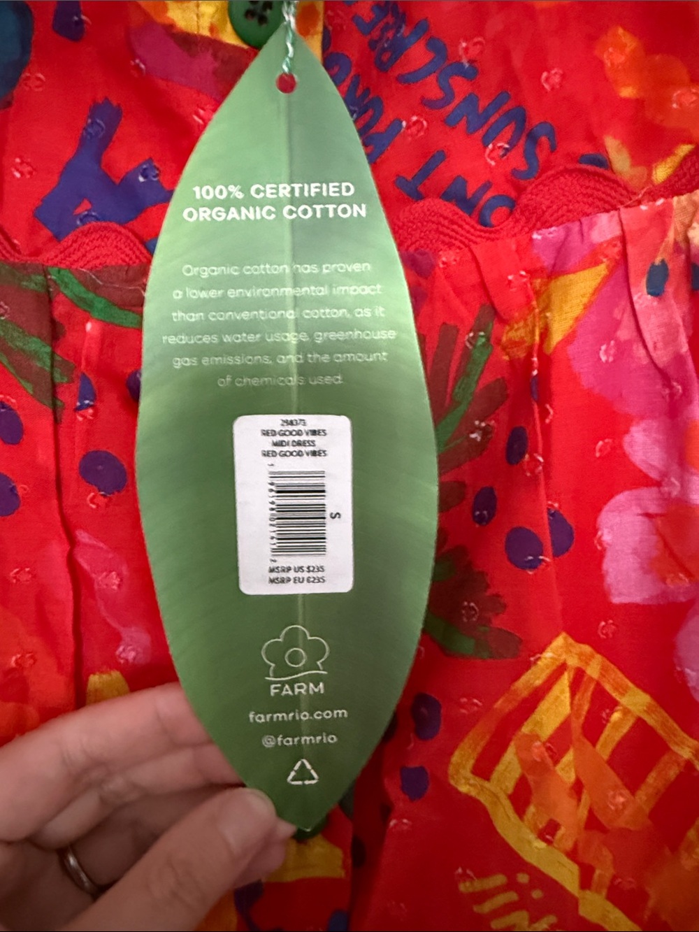 FARM Rio Red Multicolor Floral & Graphic Maxi Dress - Picture 2 of 8